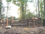cabin half constructed