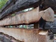 corner of log cabin