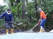 concrete pad work